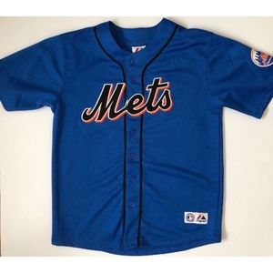 MLB NY Mets David Wright Majestic Jersey